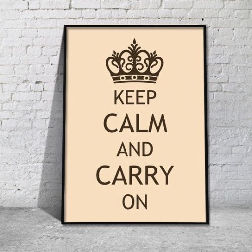 plakat Keep calm and carry on