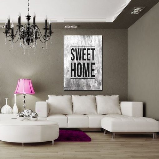 plakat z napisem Sweet Home