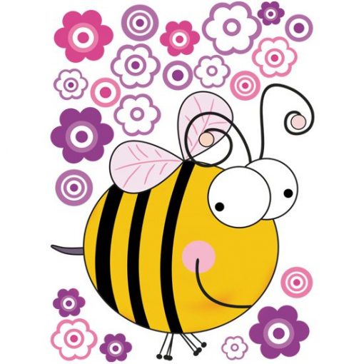 naklejka z pszczołą