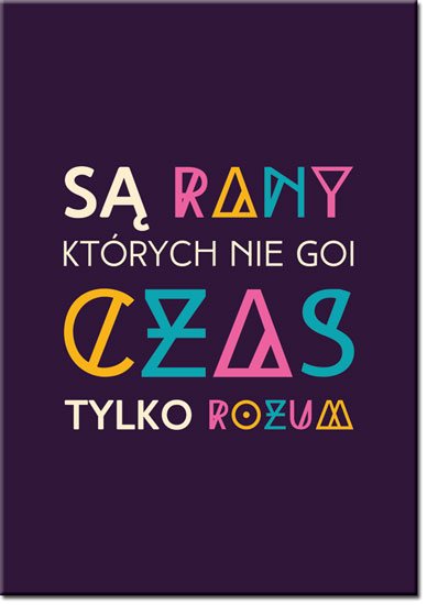 plakaty z typografią
