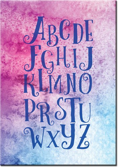 plakaty z alfabetem