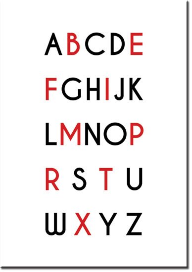 plakaty z typografią