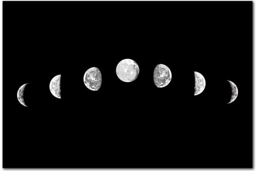 obrazty z fazami księżyca