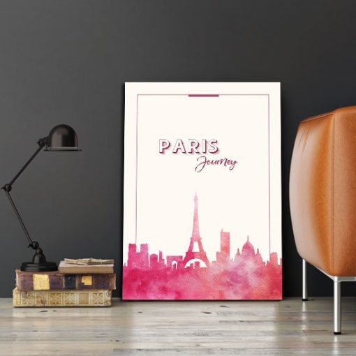 plakat z motywem Paryża