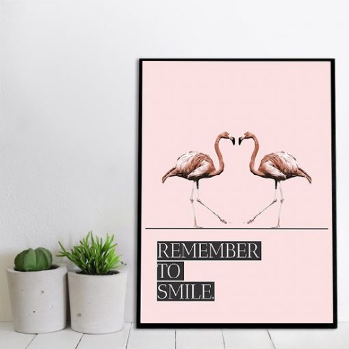 plakaty z flamingami