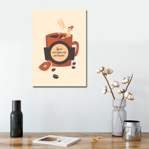 plakat do kuchni z kawą