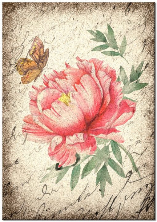 plakat z motywem kwiatka