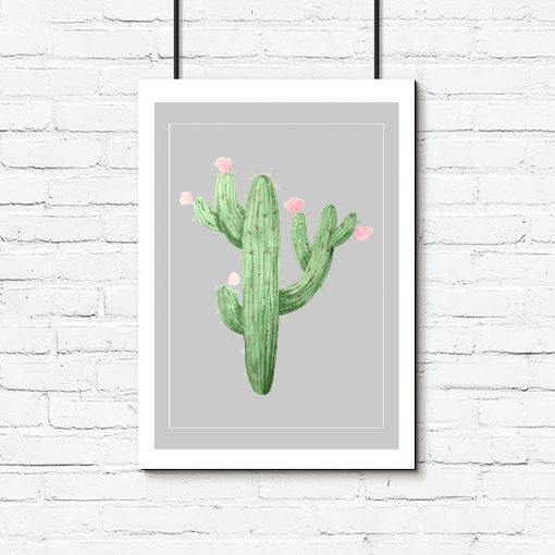 plakaty z kaktusami