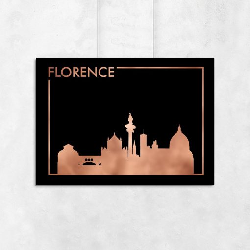 poziomy plakat z motywem miasta Florencji
