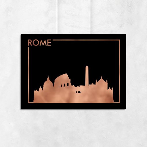 plakat poziomy z motywem Rzymu