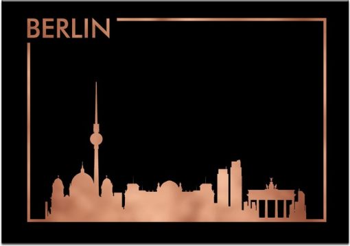 miedziany plakat z motywem Berlina