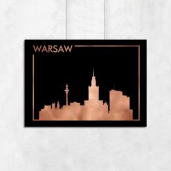Warszawa na miedzianym plakacie