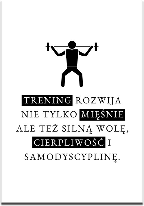 plakat z typografią