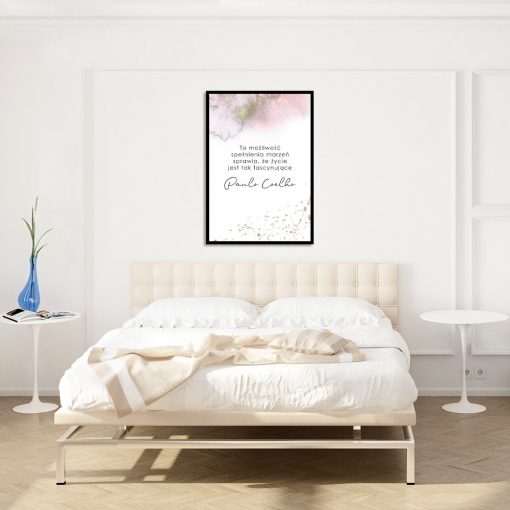 Plakat do dekoracji sypialni