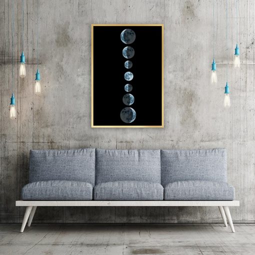 motyw księżyca jako plakat