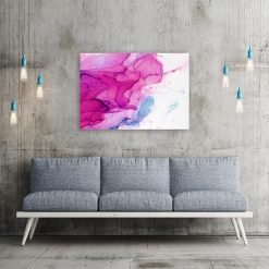 Różowy obraz do salonu