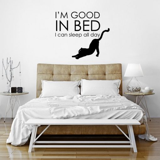 Ornament ścienny I'm good in bed I can sleep all day