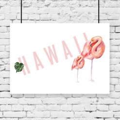 Plakat flamingi