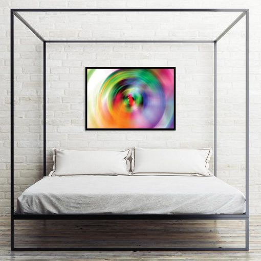 abstrakcyjny plakat nad łóżko