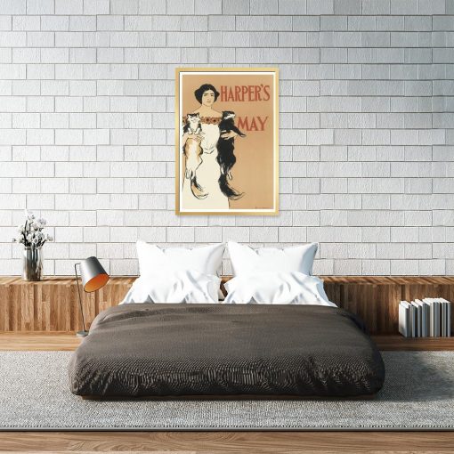 plakat vintage do powieszenia nad łóżko
