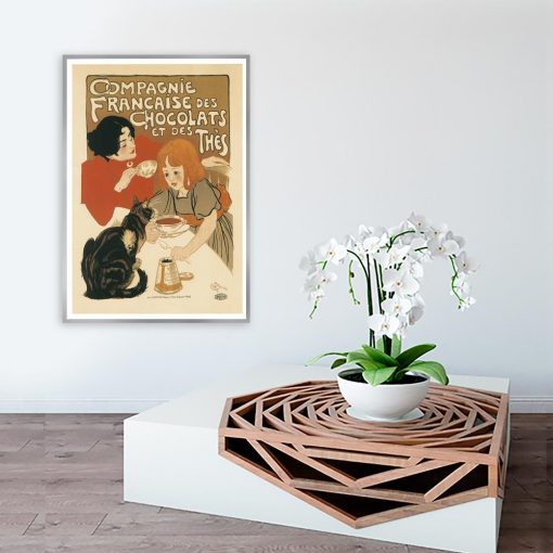 plakat vintage z napisami