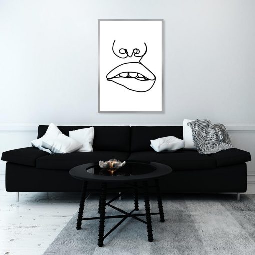 plakat minimalistyczny do salonu