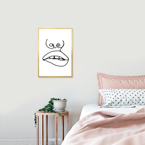 plakat minimalistyczny do sypialni