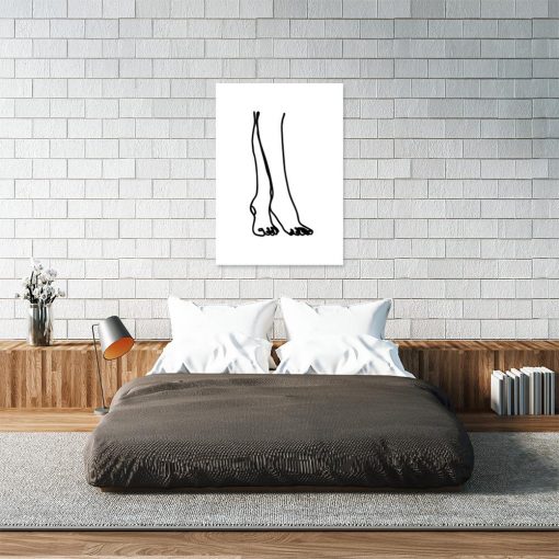 nogi kobiety na plakacie