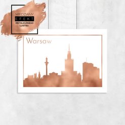 Miedziany plakat Warszawa