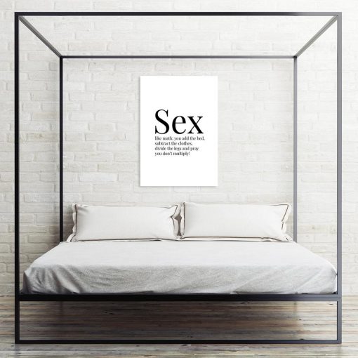 plakat do sypialni o seksie
