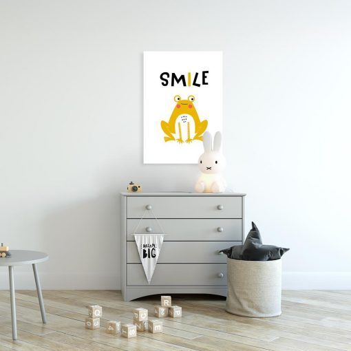 plakat dla dziecka z napisem Smile