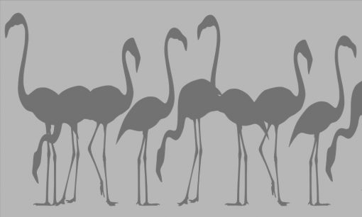 firanka samoprzylepna z flamingami