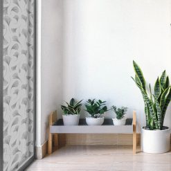 folia na okno z botanicznym wzorem do salonu