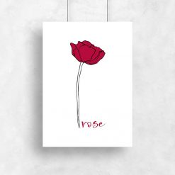plakat motyw róży