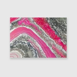różowe wzory resin art
