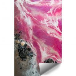 różowa tapeta ścienna