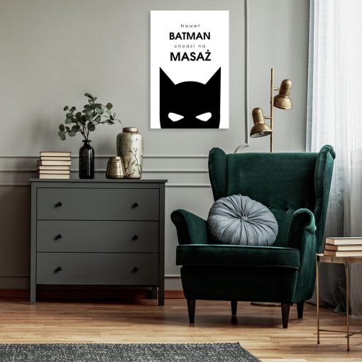 Obraz z zabawnym napisem - Batman