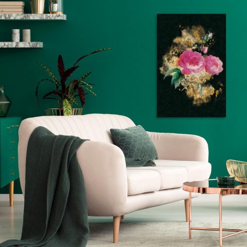 Obraz z motywem róż na ścianę salonu