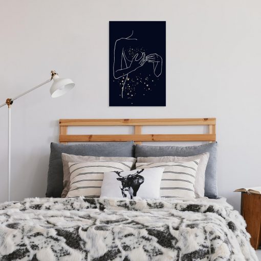 Wyjątkowy obraz kobiety - Line art do sypialni
