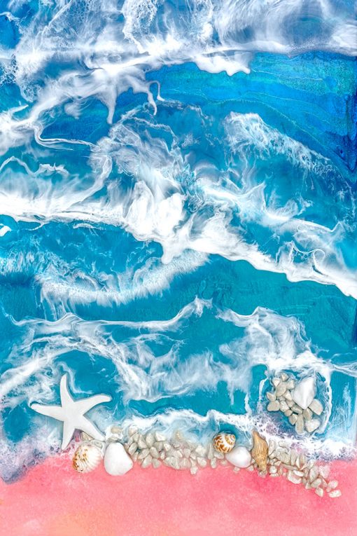 obraz resin sea morski wzór do pokoju