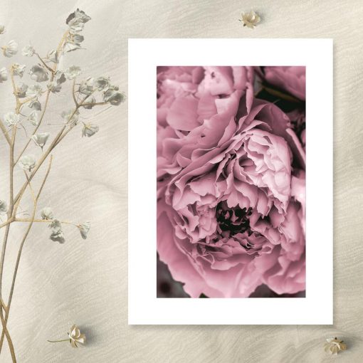 Plakat z fioletowymi kwiatami do salonu