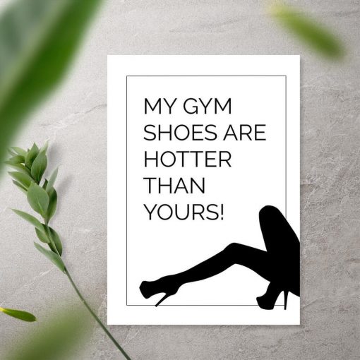 Plakat z napisem - My gym shoes
