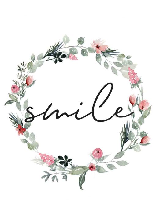 Plakat z napisem - Smile