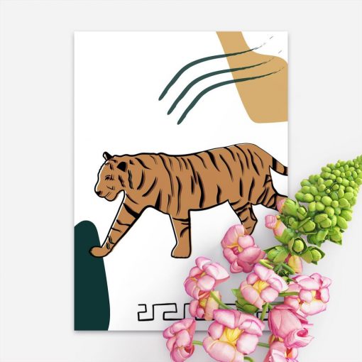 Plakat z motywem tygrysa