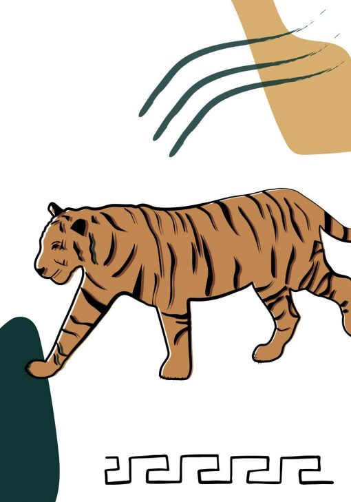Plakat z motywem tygryska