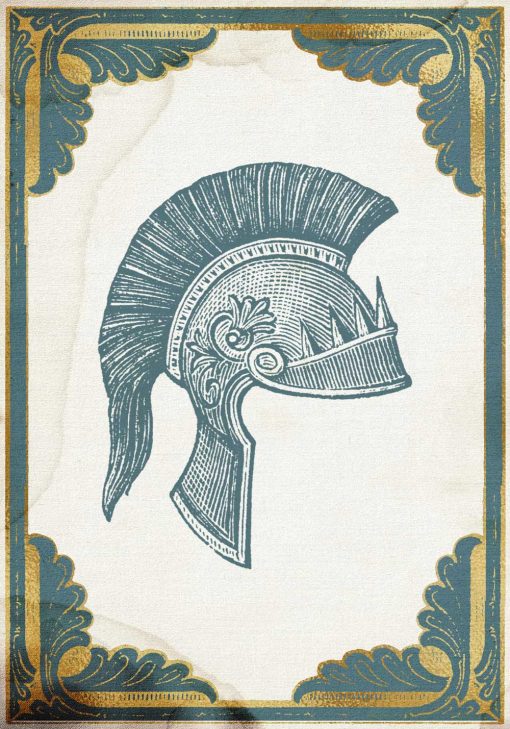 Plakat hełm rzymskiego żołnierza setnika
