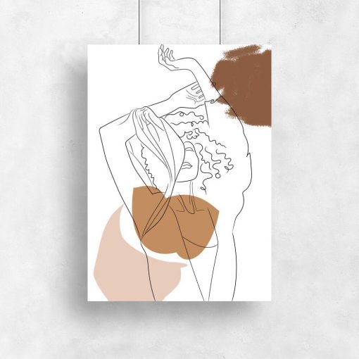 Kobieta i Wiatr - Plakat do salonu