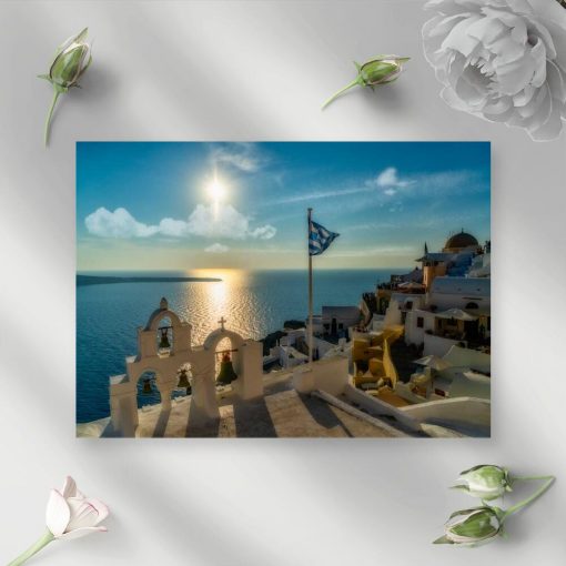 Obraz z krajobrazem Santorini do dekoracji salonu