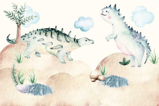 Foto-tapeta z dinozaurami dla dzieci