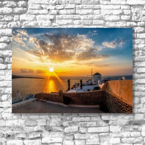 Greckie Santorini - Obraz do salonu